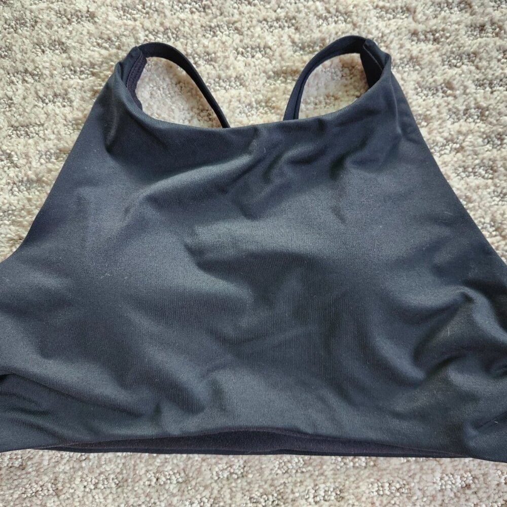 Athleta Black Swimsuit Bikini Top, Removable Padding, XS, EUC!